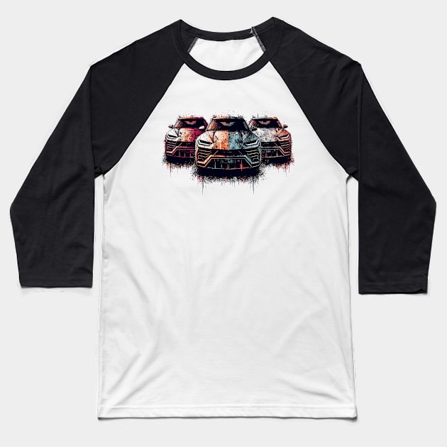 Lamborghini Urus Baseball T-Shirt by Vehicles-Art